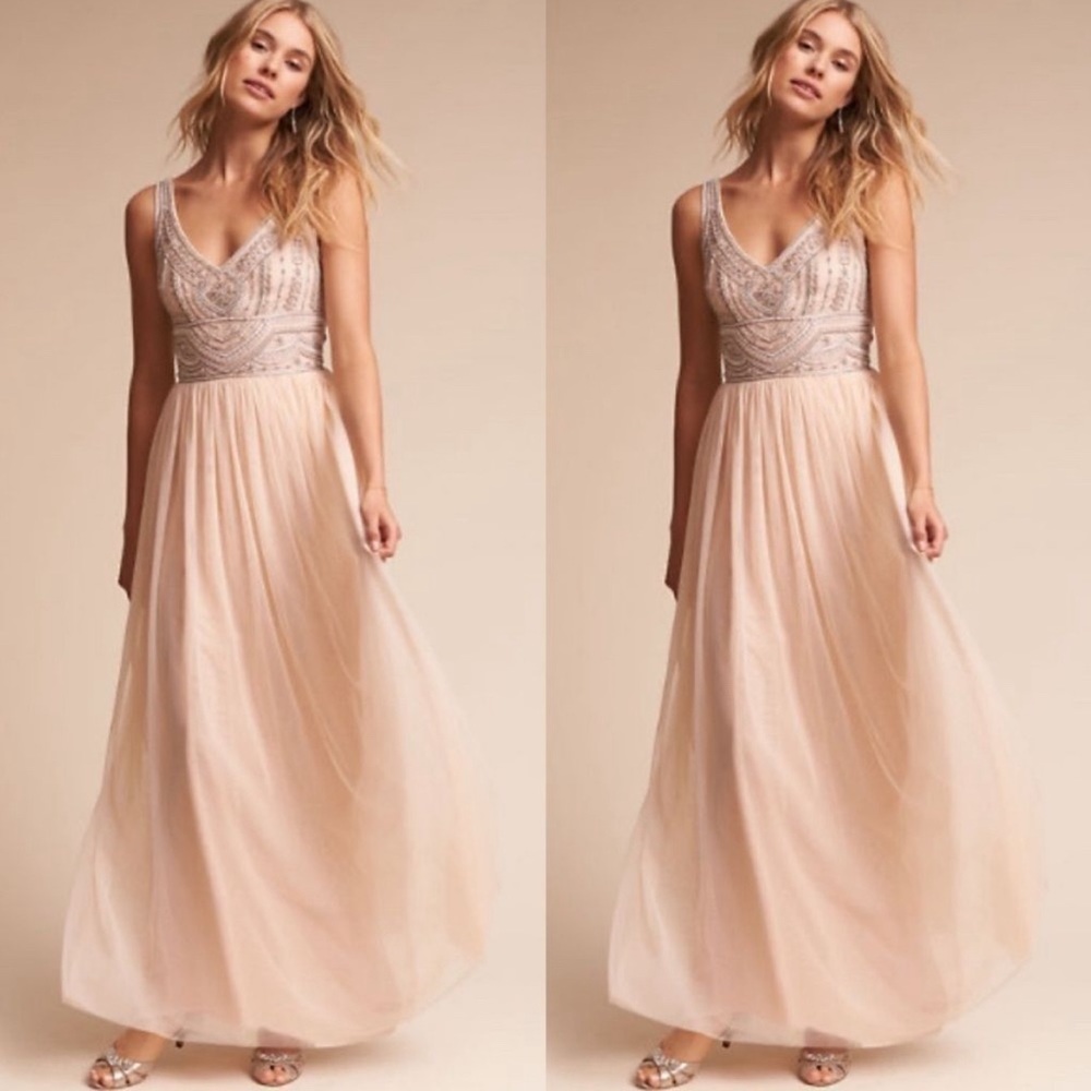 BHLDN Anthropologie × Sterling Gown Maxi Dress Wedding size 6